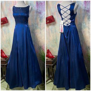 New📌  Nadine Georgious Beaded Formal - Prom - Evening - Ball Dress  / Lace Up